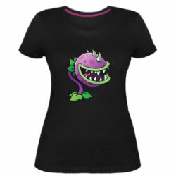 Жіноча преміум футболка Planta carnivora - PrintSalon