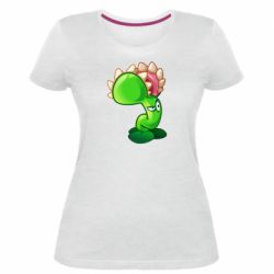 Жіноча преміум футболка Plants flower - PrintSalon