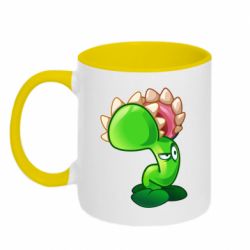 Чашка двокольорова Plants flower