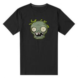 Мужская футболка премиум Plants vs zombie head - PrintSalon