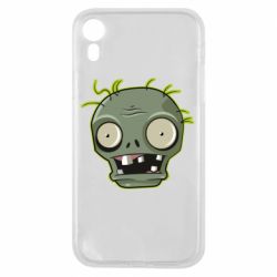 Чехол для iPhone XR Plants vs zombie head - PrintSalon