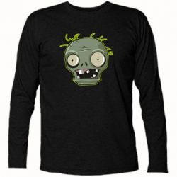 Футболка с длинным рукавом Plants vs zombie head - PrintSalon