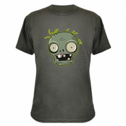 Камуфляжная футболка Plants vs zombie head