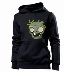 Женское худи Plants vs zombie head - PrintSalon