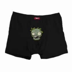 Трусы-боксеры Plants vs zombie head - PrintSalon