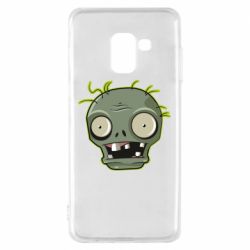 Чехол для Samsung A8 2018 Plants vs zombie head - PrintSalon