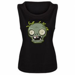 Женская майка Plants vs zombie head - PrintSalon