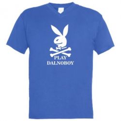 Мужская футболка  с V-образным вырезом Play dalnoboy - PrintSalon