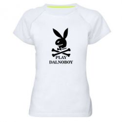 Женская футболка для спорта Play dalnoboy - PrintSalon