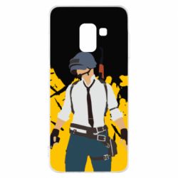 Чохол для Samsung A8 2018 PlayerUnknown’s Battlegrounds and spray - PrintSalon