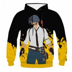 Чоловіче 3D худі PlayerUnknown’s Battlegrounds and spray - PrintSalon