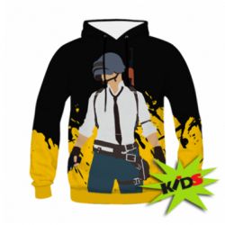 Дитяче 3D худі PlayerUnknown’s Battlegrounds and spray - PrintSalon