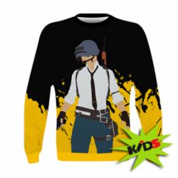 Дитячий 3D світшот PlayerUnknown’s Battlegrounds and spray - PrintSalon