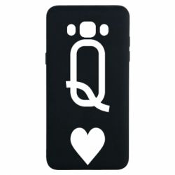 Чехол для Samsung J7 2016 Playing Cards Queen - PrintSalon