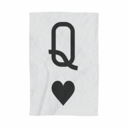 Полотенце с принтом Playing Cards Queen - PrintSalon