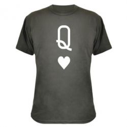 Камуфляжная футболка Playing Cards Queen - PrintSalon