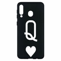 Чехол для Samsung M30 Playing Cards Queen - PrintSalon