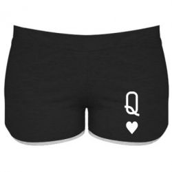 Женские шорты Playing Cards Queen - PrintSalon