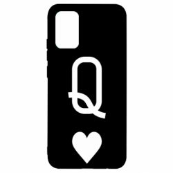 Чехол для Samsung A02s/M02s Playing Cards Queen - PrintSalon