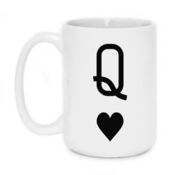 Чашка 420ml Playing Cards Queen - PrintSalon