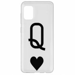 Чехол для Samsung A31 Playing Cards Queen - PrintSalon