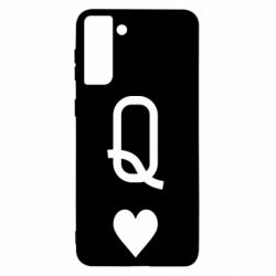 Чехол для Samsung S21+ Playing Cards Queen - PrintSalon