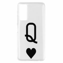 Чехол для Huawei P Smart 2021 Playing Cards Queen - PrintSalon