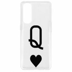 Чехол для Oppo Reno 4 Pro Playing Cards Queen - PrintSalon