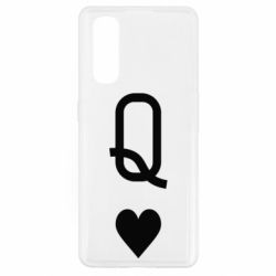 Чехол для Oppo Find X2 Playing Cards Queen - PrintSalon