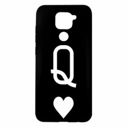 Чехол для Xiaomi Redmi Note 9/Redmi 10X Playing Cards Queen - PrintSalon