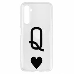 Чехол для Realme 6 Playing Cards Queen - PrintSalon