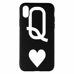 Чехол для iPhone X/Xs Playing Cards Queen - PrintSalon