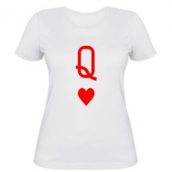 Женская футболка Playing Cards Queen - PrintSalon
