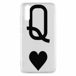 Чехол для Huawei P20 Playing Cards Queen - PrintSalon