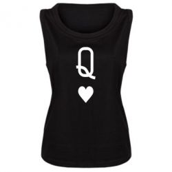 Женская майка Playing Cards Queen - PrintSalon