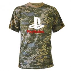 Камуфляжная футболка PlayStation - PrintSalon