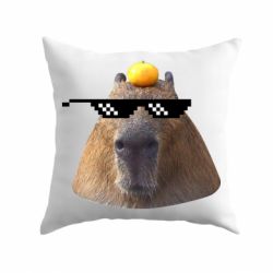Подушка Capybara cool - PrintSalon