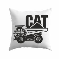 Подушка CAT logo and truck
