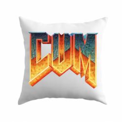 Подушка Cum Doom logo