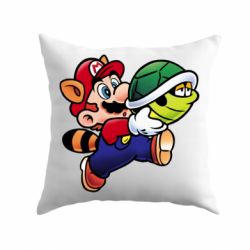 Подушка Cute Mario with turtle-PrintSalon Подушка Cute Mario with turtle