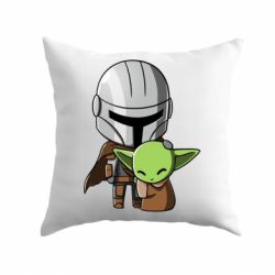 Подушка Din Djarin And The Child - PrintSalon