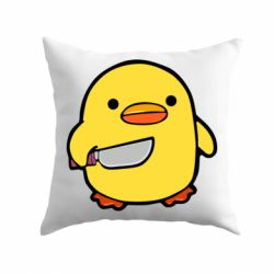Подушка Duckling With A Knife - PrintSalon