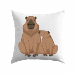 Подушка Две капибары - PrintSalon