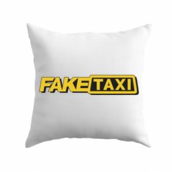 Подушка Fake taxi logo 2 - PrintSalon