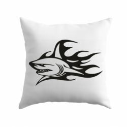 Подушка Flaming shark - PrintSalon