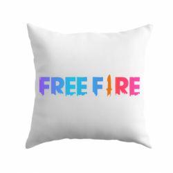 Подушка Free fire gradient logo