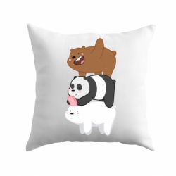 Подушка Гризли Панда и Белый - PrintSalon