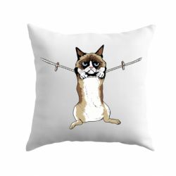 Подушка Grumpy Cat On The Rope - PrintSalon