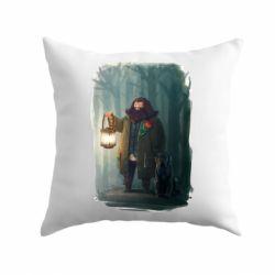 Подушка Хагрид в лесу - PrintSalon