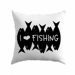 Подушка I Love Fishing - PrintSalon